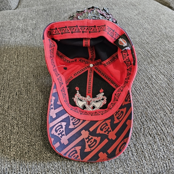 Harley Davidson Unisex Tomahawk Atlanta Braves Collaboration Fitted Hat - Picture 6 of 6